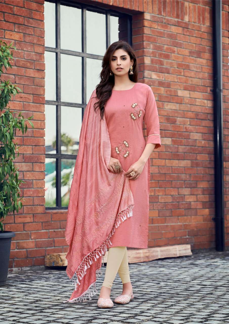 Parra Studio-Chunnri Vol 8-Maska-Masline-Khatli-Work-Kurti-Weaving-Border-Lace-Work-Dupatta-8001